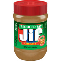 Jif Reduced Fat Creamy Peanut Butter, 16 oz, Front