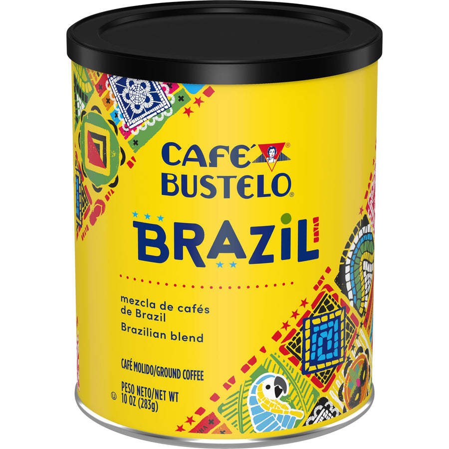 Cafe Bustelo Origins Brazil Espresso Dark Roast, Ground Coffee Can, 10 oz