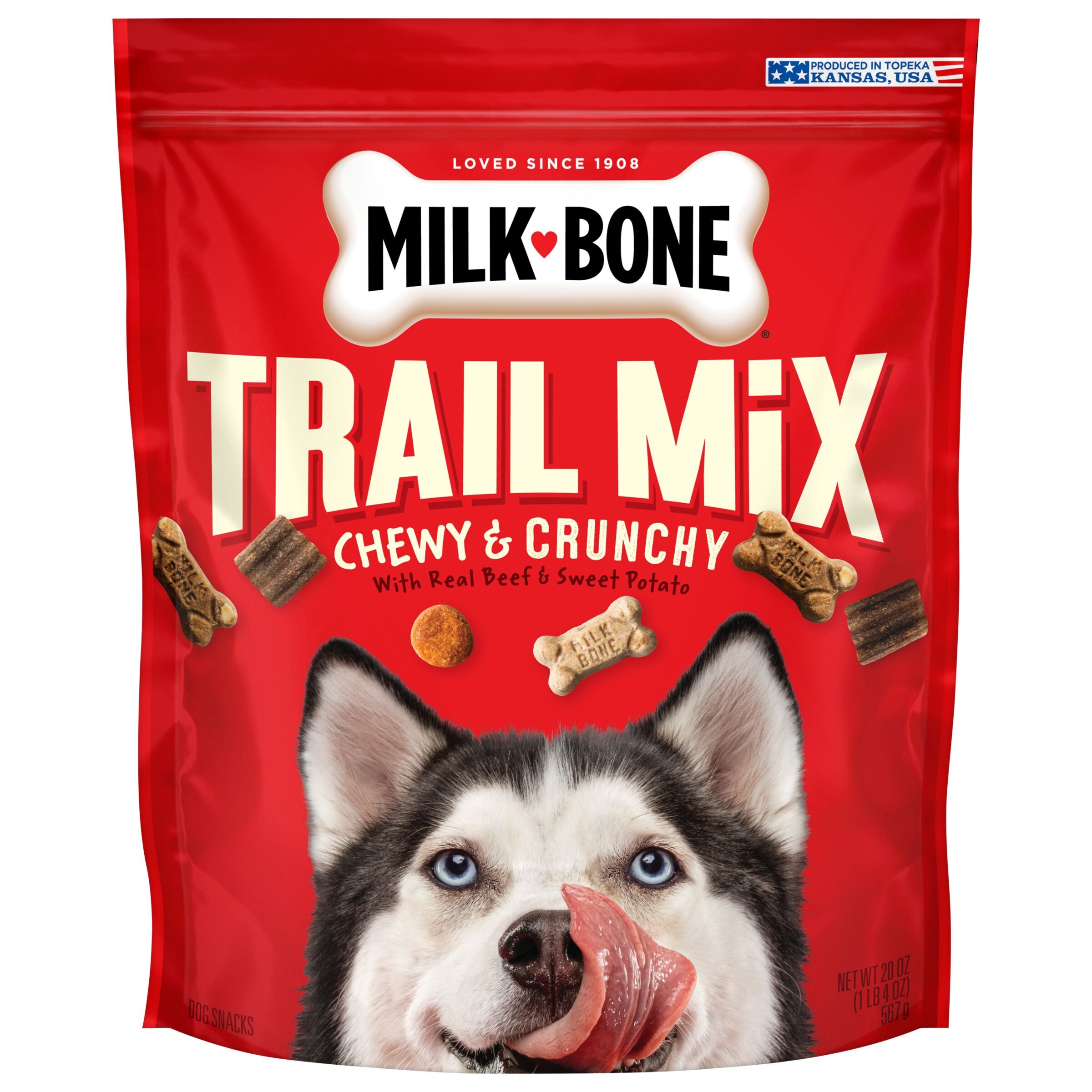 Milk-Bone Trail Mix With Real Beef and Sweet Potato Dog Treats
