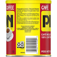 Cafe Pilon Espresso, Ground Coffee Can, 10 oz, Back