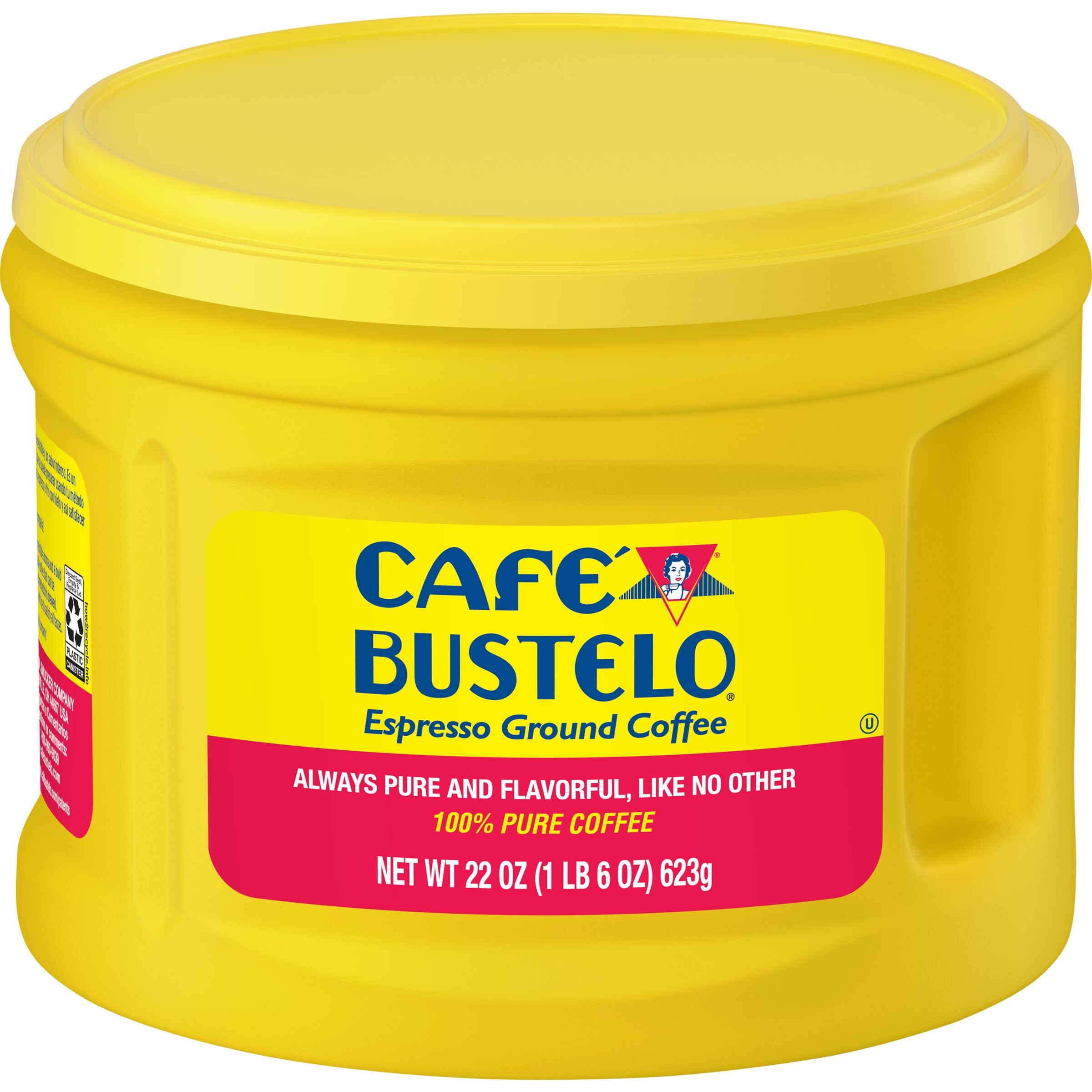 Cafe Bustelo Espresso Dark Roast, Ground Coffee Canister