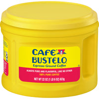 Cafe Bustelo Espresso Dark Roast, Ground Coffee Canister, 22 oz, Front