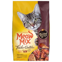 Meow Mix Tender Centers with Basted Bites, Chicken and Tuna Flavored Dry Cat Food, 3 lb, Front