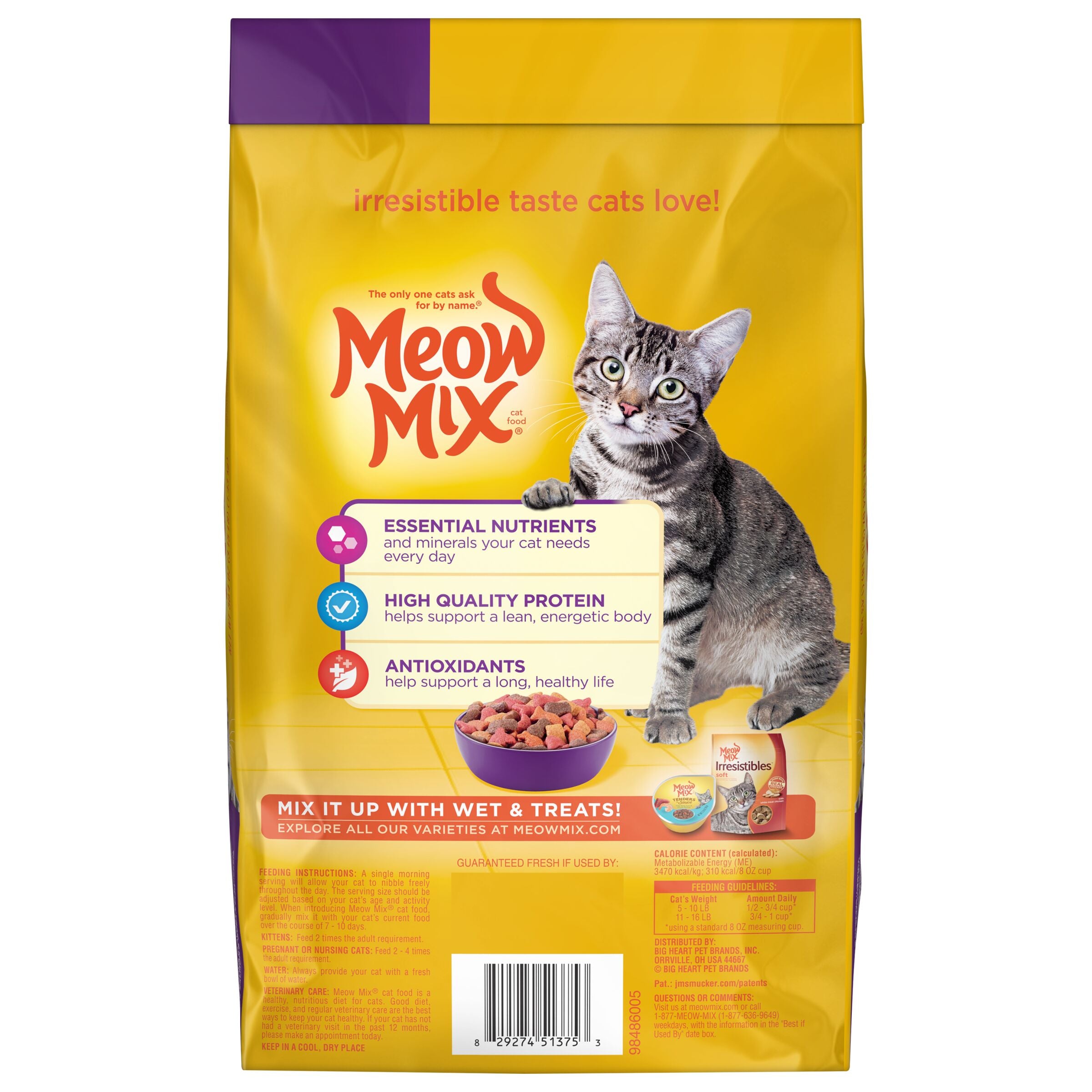 Meow mix original choice dry cat food 16 lb sale