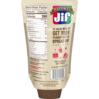 Jif Natural Squeeze Creamy Peanut Butter, 13 oz, Back