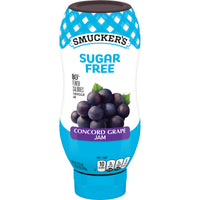 Smucker's Squeeze Sugar Free Concord Grape Jam, 16.5 oz, Front