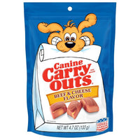 Canine Carry Outs Beef & Cheese Flavor Dog Treats, 4.7 oz, Front