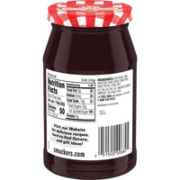 Smucker's Red Plum Jam, 18 oz, Back