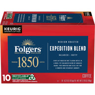 1850 Expedition Blend, Medium Roast Coffee, K-Cup Pods, 10 Count