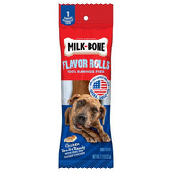 Milk-Bone Flavor Rolls Rawhide Free Chicken Doodle Dandy Dog Treats with Chicken
