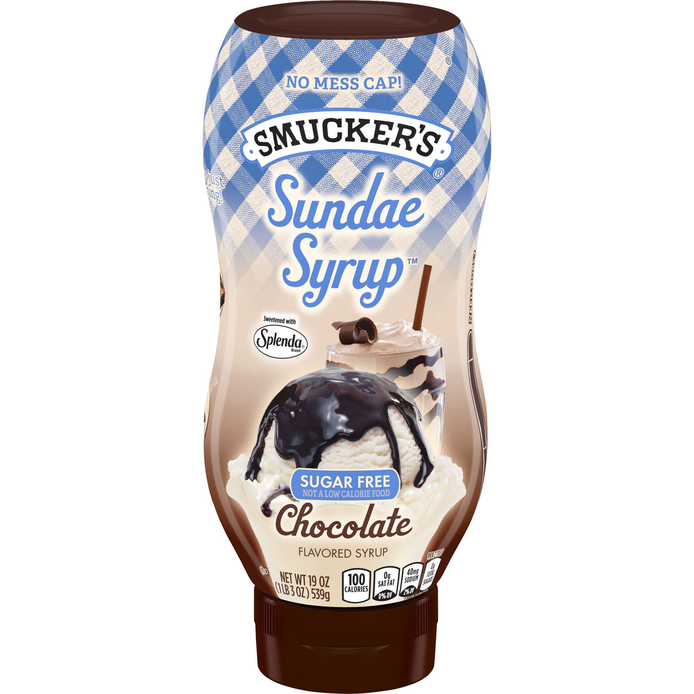 Smucker's Sundae Syrup Sugar Free Chocolate Flavored Syrup, 19.25 oz