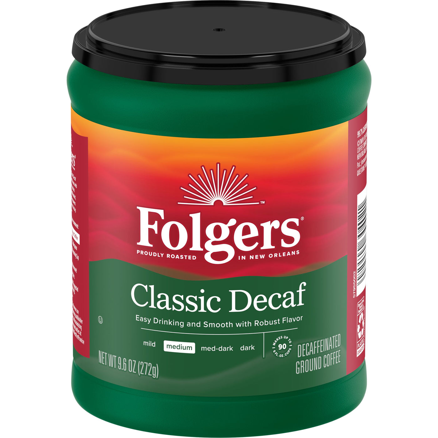 Folgers Classic Decaf, Medium Roast, Ground Coffee