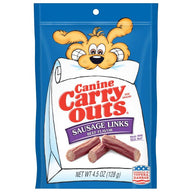Canine Carry Outs Sausage Links Beef Flavor Dog Treats, 4.5oz