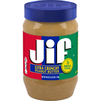 Jif Extra Crunchy Peanut Butter, 40 oz, Front