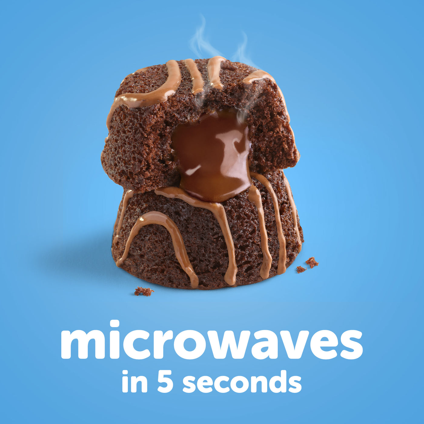 Hostess Meltamors Mini Lava Cakes, Double Chocolate Flavored, 8 count, "microwaves in 5 seconds"