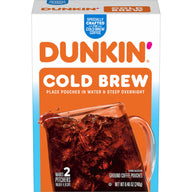 Dunkin' Cold Brew Ground Coffee Packs, 8.46 oz