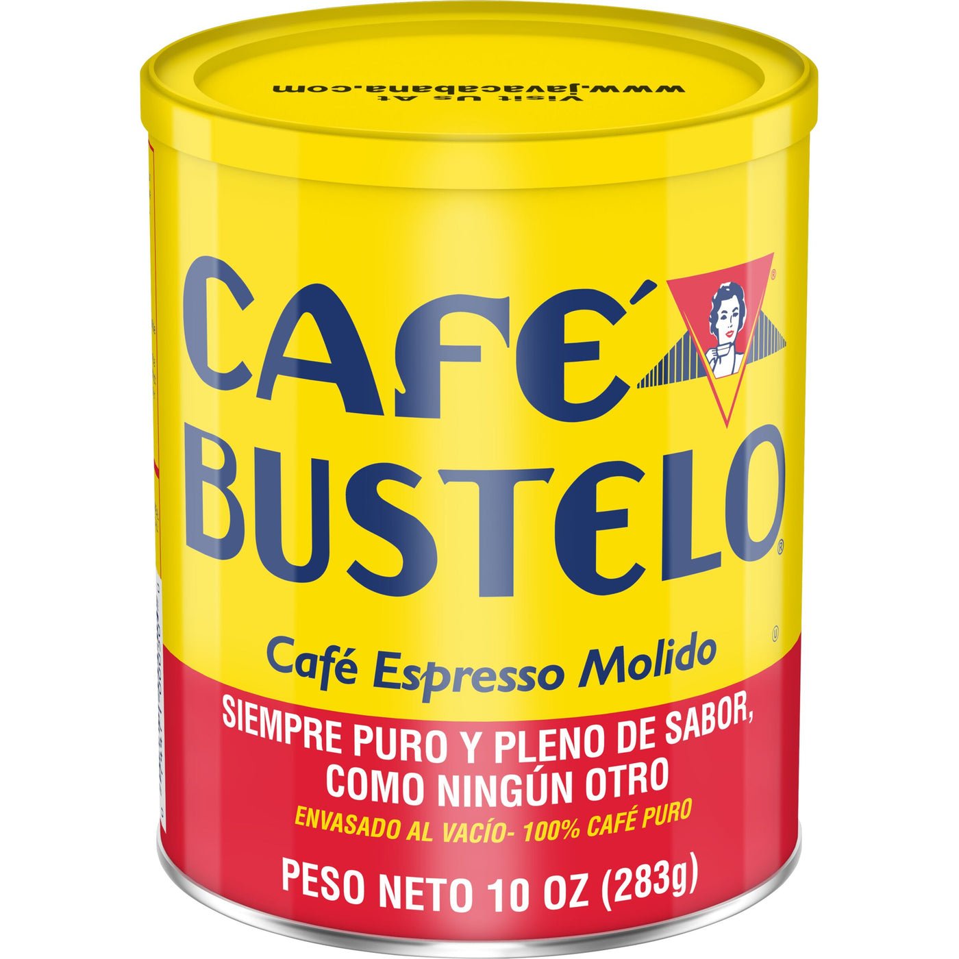 Cafe Bustelo Espresso Style Dark Roast, Ground Coffee Can, 10 oz