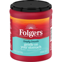 Folgers Simply Smooth, Mild Roast, Ground Coffee, 11 oz, Front