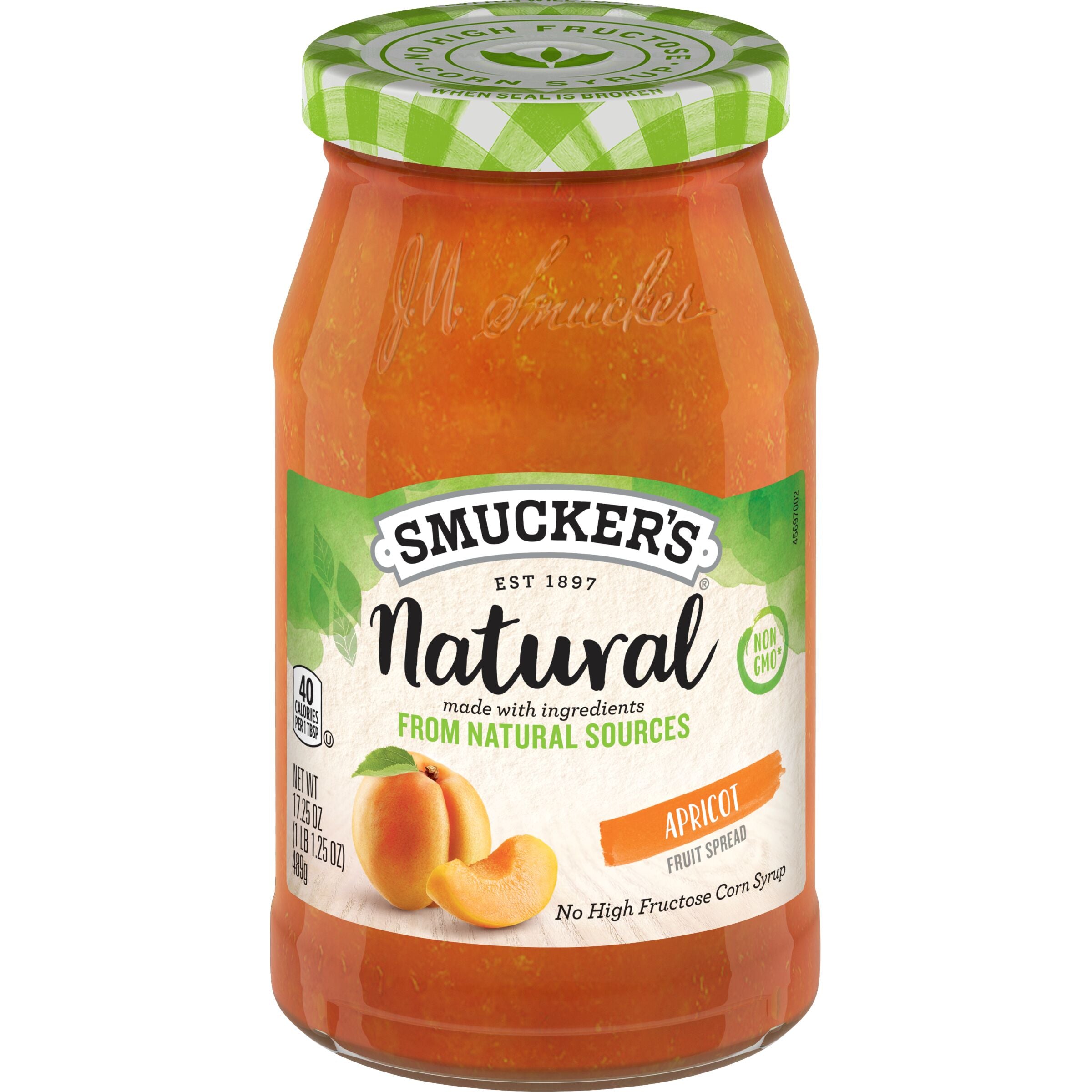 Smucker's Natural Apricot Fruit Spread, 17.25 oz