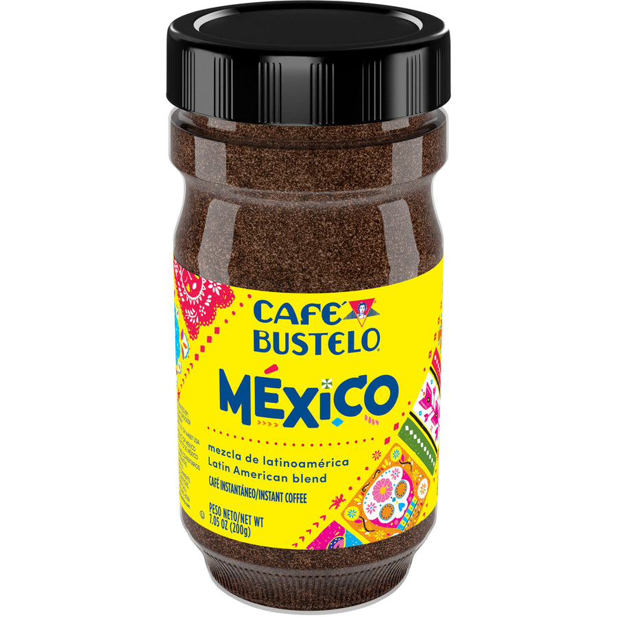 Cafe Bustelo Mexico Style, Instant Coffee Jar, 7.05 oz