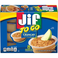 Jif To Go Crunchy Peanut Butter, 8 Count, Front