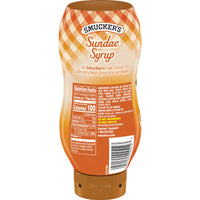 Smucker's Sundae Syrup Caramel Flavored Syrup, 20 oz, Back