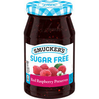 Smucker's Sugar Free Red Raspberry Preserves, 12.75 oz, Front