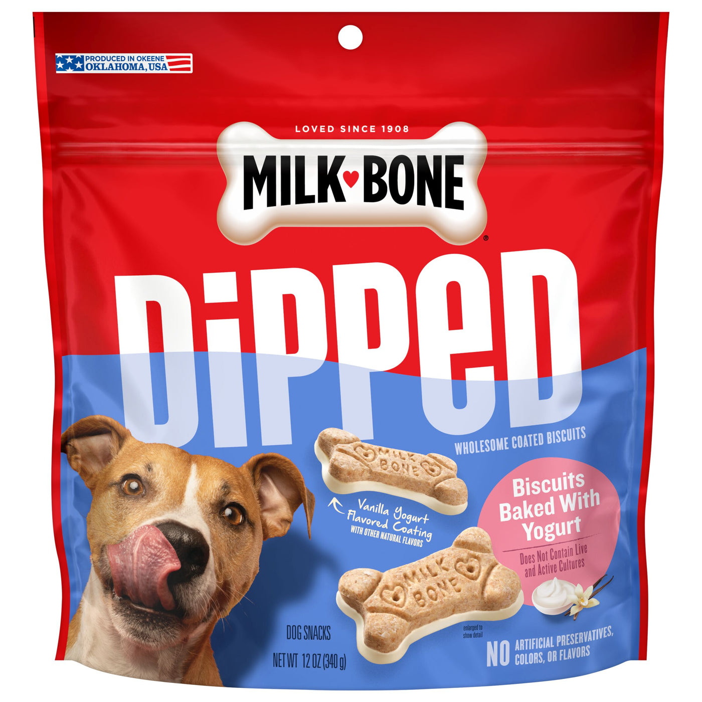 Milk-Bone Dipped Dog Biscuits Baked With Vanilla Yogurt, 12 oz