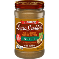 Laura Scudder's Natural Nutty Peanut Butter, 26 oz, Front