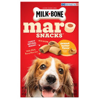 Milk-Bone MaroSnacks Peanut Butter Flavor Dog Treats With Bone Marrow, 15 oz.