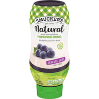 Smucker's Natural Concord Grape Squeezable Fruit Spread, 19 oz, Front