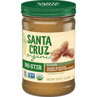 Santa Cruz Organic No Stir Crunchy Dark Roasted Peanut Butter, 16 oz