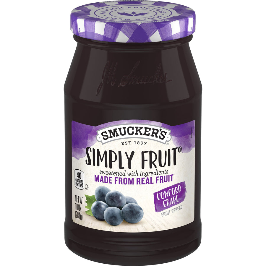 Smucker's Simply Fruit Concord Grape Fruit Spread, 10 oz