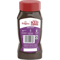 Folgers Instant Iced Coffee, 7 oz, Back