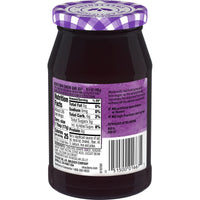 Smucker's Low Sugar Reduced Sugar Concord Grape Jelly, 15.5 oz, Back