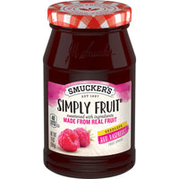 Smucker's Simply Fruit Seedless Red Raspberry Fruit Spread, 10 oz, Front