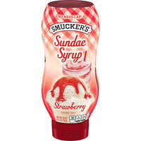 Smucker's Sundae Syrup Strawberry Flavored Syrup, 20 oz, Front