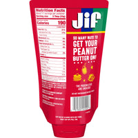 Jif Squeeze Creamy Peanut Butter, 13 oz, Back