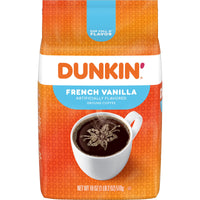 Dunkin' French Vanilla Flavored Ground Coffee, 18 oz, Front