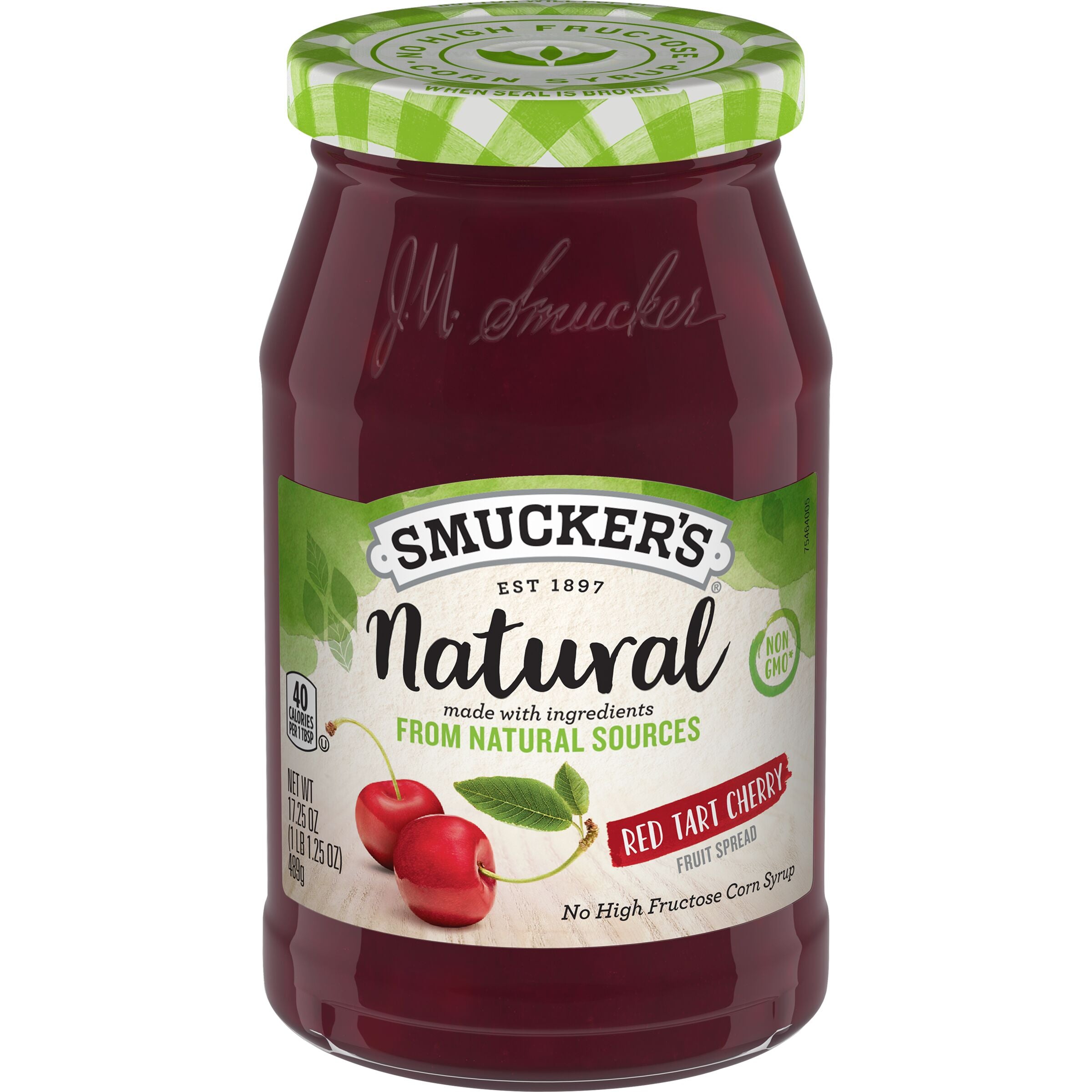 Smucker's Natural Red Tart Cherry Fruit Spread, 17.25 oz