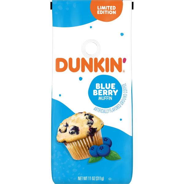 Dunkin' Blueberry Muffin Flavored Ground Coffee, 11oz
