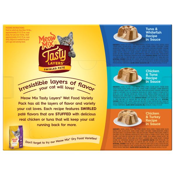 Meow Mix Tasty Layers Swirled Pate Cat Food Variety Pack 12 Pack The J.M. Smucker Co. Shop