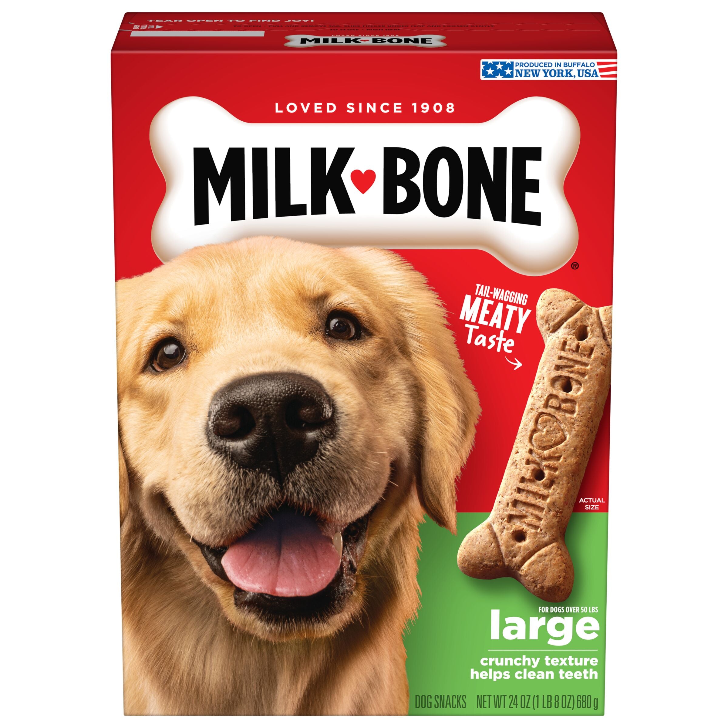 Milk-Bone Original Dog Biscuits, Large Crunchy Dog Treats, 24 oz
