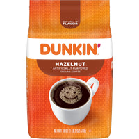 Dunkin' Hazelnut Flavored Ground Coffee, 18 oz, Front