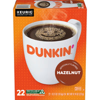 Dunkin' Hazelnut Flavored Coffee, K-Cup Pods, 22 count, Back