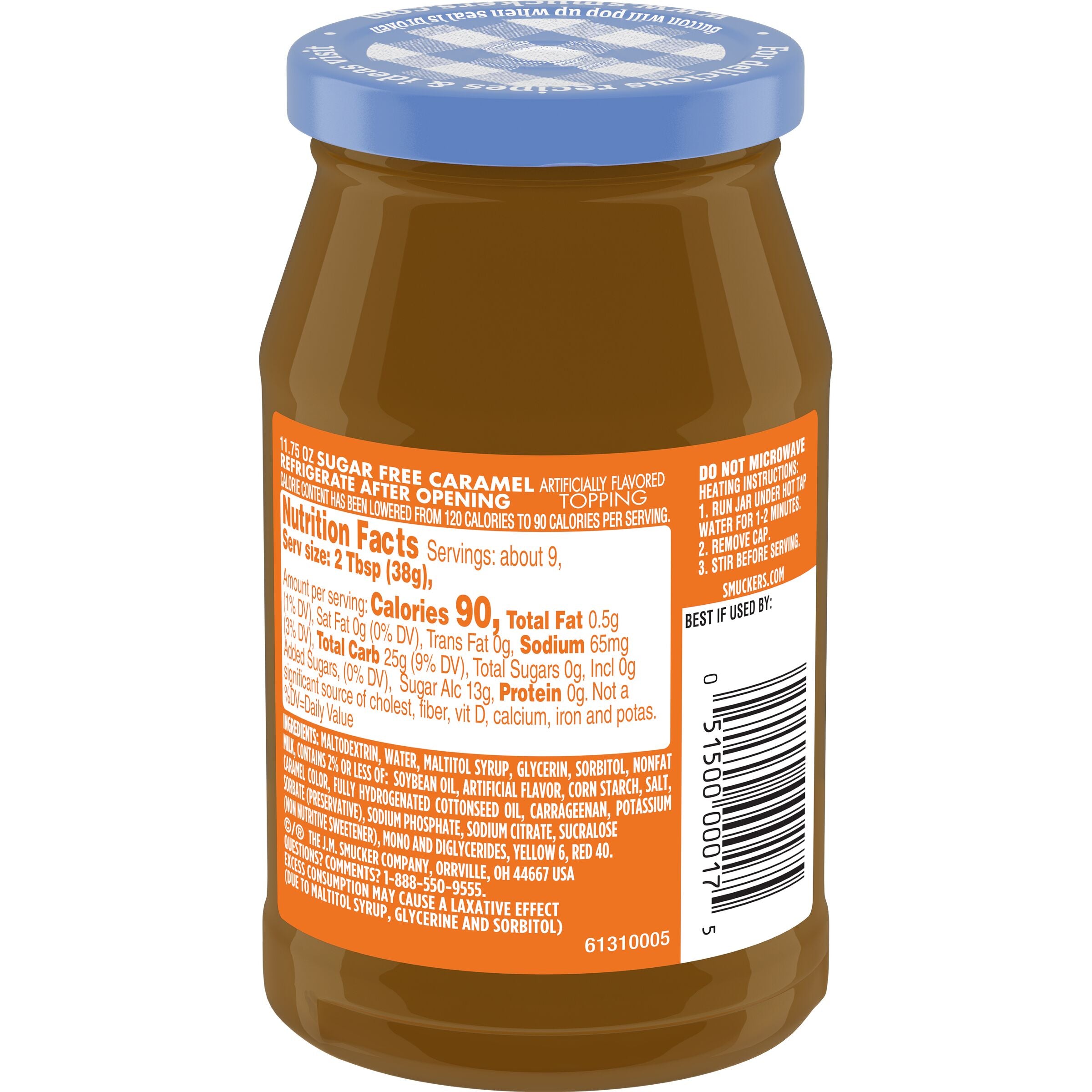Smucker's Sugar Free Caramel Flavored Topping, 11.75 oz