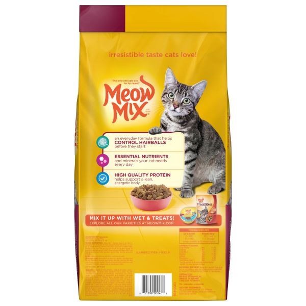 Meow Mix Hairball Control Cat Food, 6.3 lb