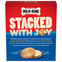 Milk-Bone Stacked Molasses and Peanut Butter Dog Treats, 10 oz, Back