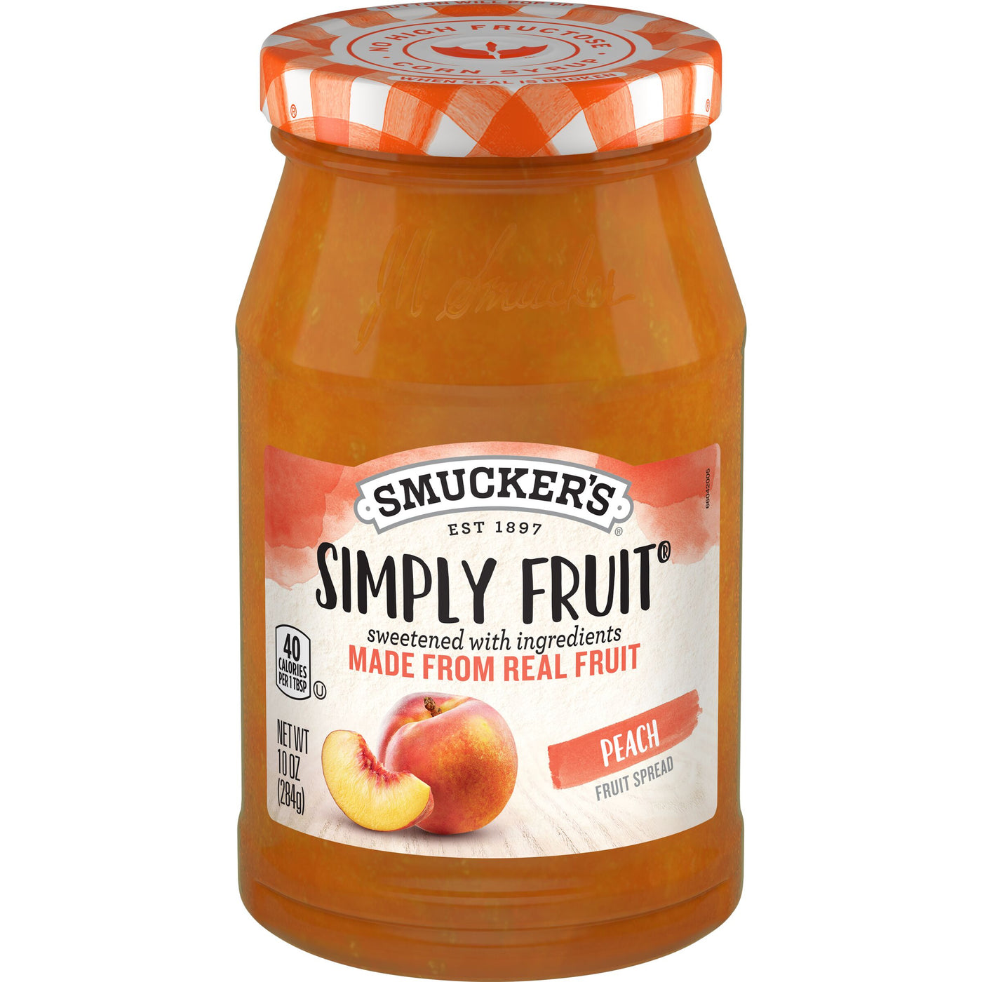 Smucker's Simply Fruit Peach Fruit Spread, 10 oz