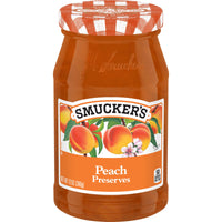 Smucker's Peach Preserves, 12 oz, Front